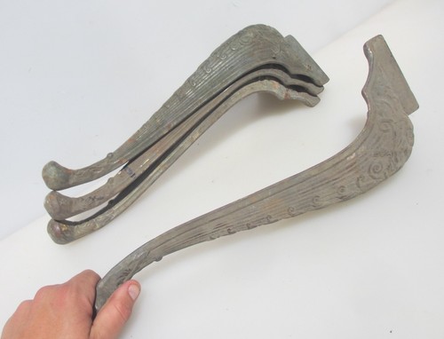 Victorian brass furniture legs - furniture,