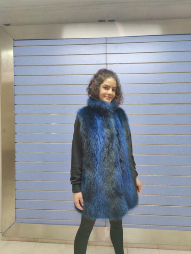 Luxury blue raccoon full skin - luxury,