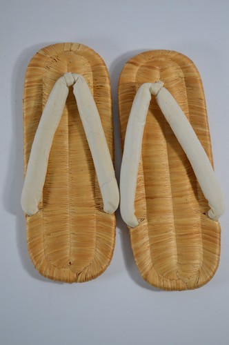 Vintage japanese zori - vintage, straw