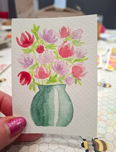Aceo vase collection peony - collection.",