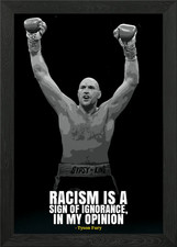 Tyson fury quotes Framed Wall