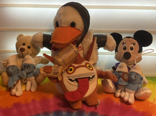 Plush Teddies Bundle x8 teddies Minnie Mouse Smurfs England Sky Landers