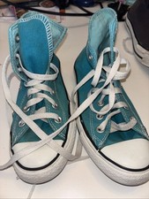 Turquoise Converse All stars Size 3