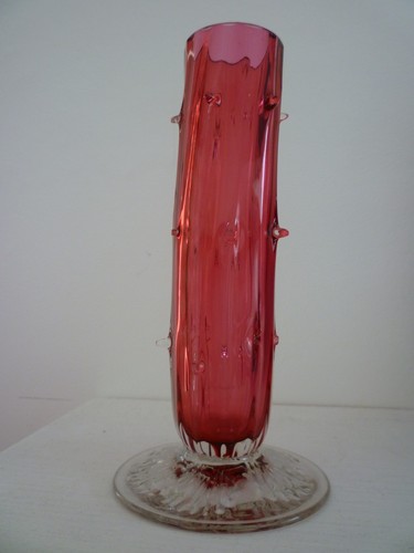 Loetz cranberry glass - loetz, hand