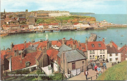 West cliff from church - church, steps