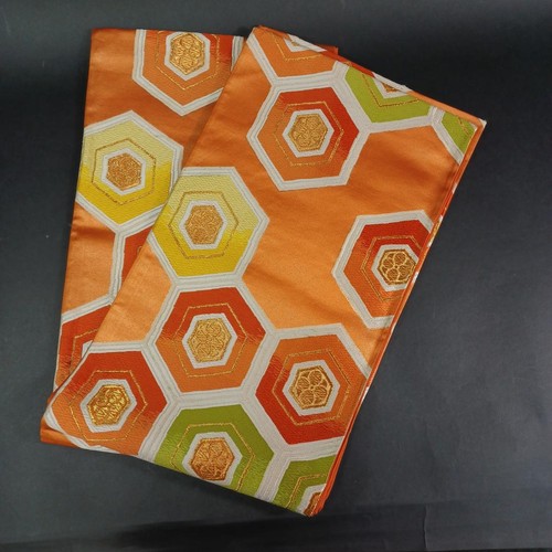 Used fukuro obi japanese silk - japanese,