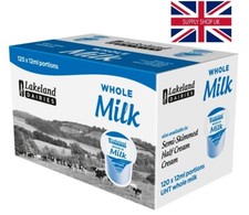 Lakeland UHT Whole Milk Portion Pots Jiggers - 1x120 22/02/2026