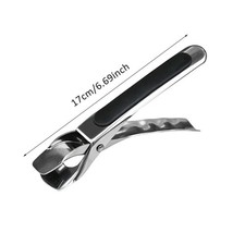 Dish Clip Bowl Plate Clamp Pan Tongs Retriever Pot Gripper Hot Handle Rubber