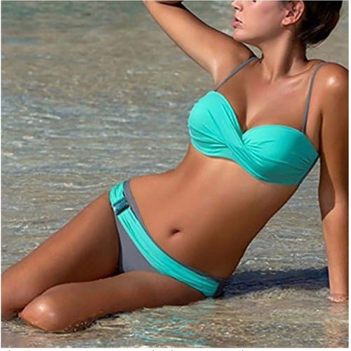 Turquoise grey push - grey, up