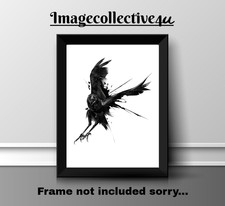 RAVEN BIRD   A4 PRINT PICTURE