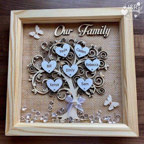 Personalised box frame - personalised,
