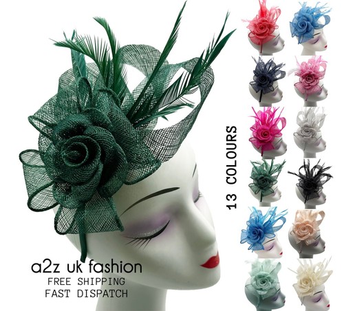 Women flower fascinator clip - flower,