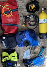 DIVE GEAR LOT  DUI DRYSUIT POSEIDON BUDDY COMMANDO APVALVES SCUBAPRO MARES EUC