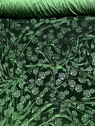 Floral embossed velvet - floral,