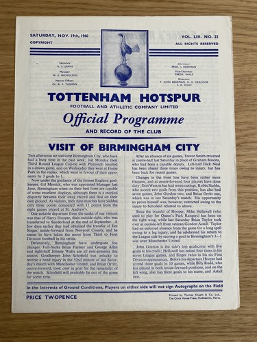 Tottenham hotspur birmingham - tottenham,