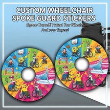 Wheelchair Spoke Guard Sticker