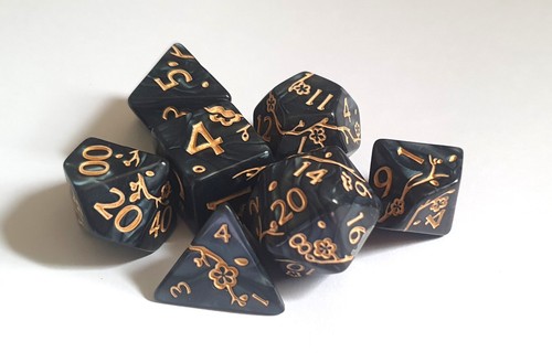 Dnd dice set polyhedral - set, resin