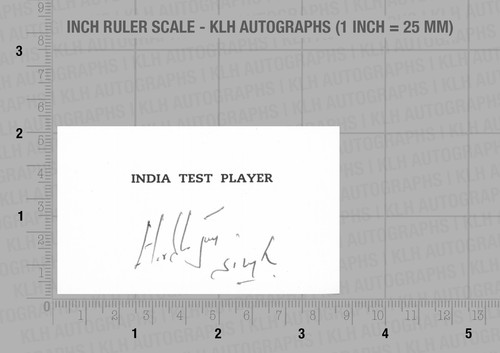 Harbhajan singh hand signed - hand,