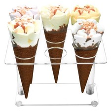 6-Holes Acrylic Ice Cream Cone