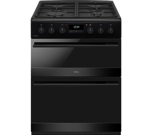 Cda cooker black cfd600mb 60cm - cooker,