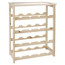 Wine Rack Storage 16 Bottles Wooden Bar Stand Holder Display Shelve Unit Kitchen