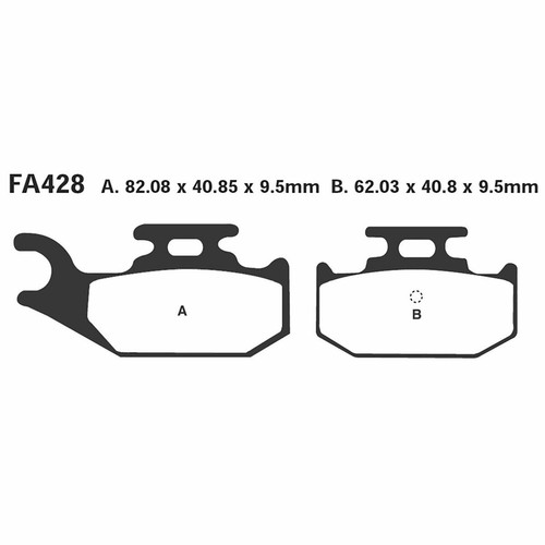 Pair brake pads - pair,