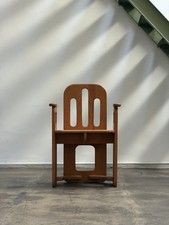 Brutalist Chair Solid Wood