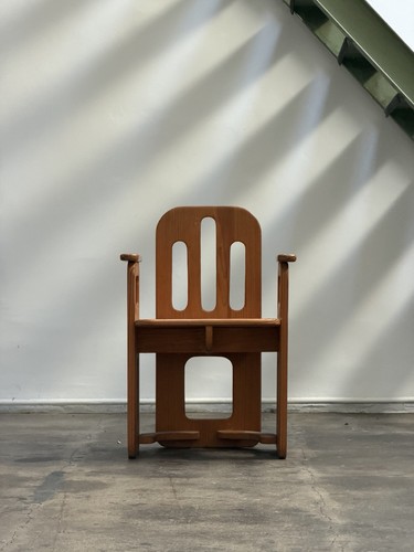 Brutalist chair solid - brutalist, wood