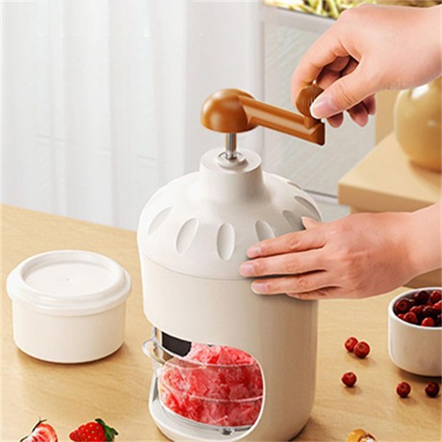 Mini hand crank ice - crank, crusher