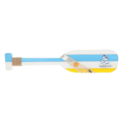Wooden nautical oar wall decor - wooden,