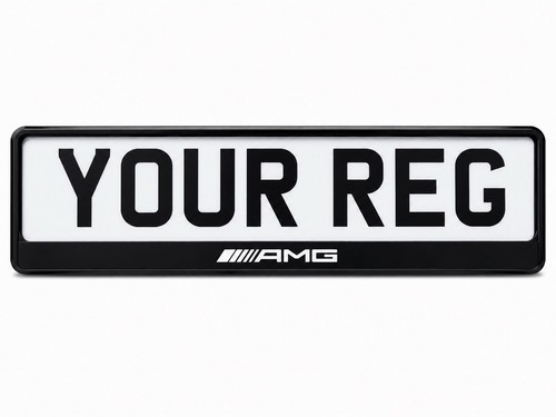 Amg number plate frame - number,