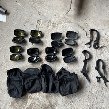 Military ESS V12 Tactical Goggles Spare Lenses In Pods In Carry Pouch Case