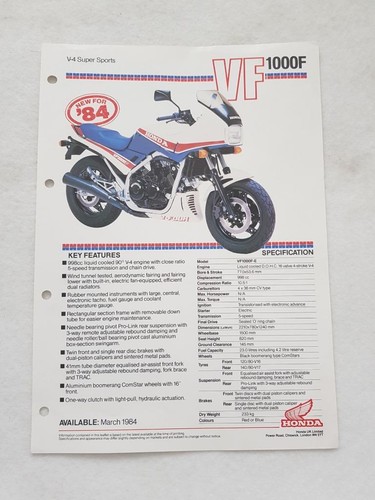 Honda super sports vf1000f - v4,