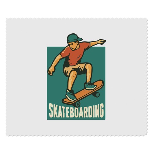 Skateboarder design lens - x,