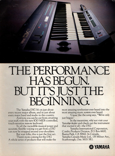 Vtg yamaha dx7 kx5 - &,
