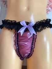 Sissy Pvc cute girly tanga knickers 28/52