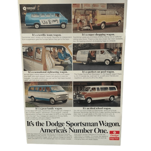 Vintage 1976 dodge sportsman - vintage,