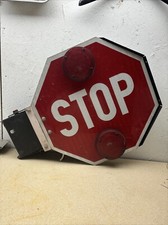 American School Bus Stop Sign Great For Man Cave Home Bar Display Prop Diner