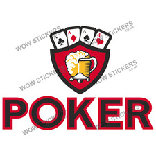 Poker Sticker Decals man cave
