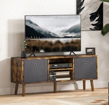 Small TV Stand Rustic Storage