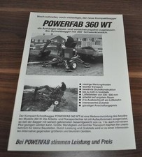 Powerfab 360 Kompakt Bagger