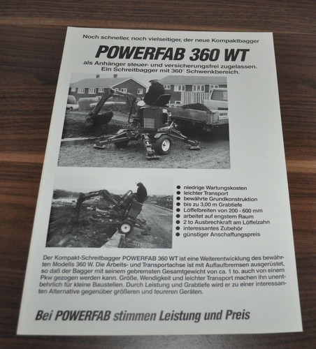 Powerfab 360 kompakt bagger - powerfab,