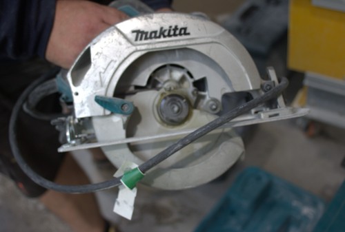 Circular skill saw used - circular,