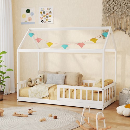 Homcom house shaped kids bed - homcom,