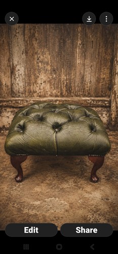Vintage green leather - green,