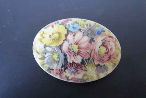 Vintage floral brooch - floral,