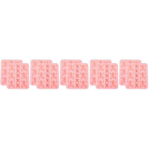 Lovely pink silicone frog mold - pink,