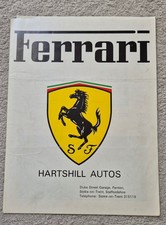 FERRARI car sales brochure