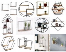 WALL CUBE STORAGE SHELF BLACK