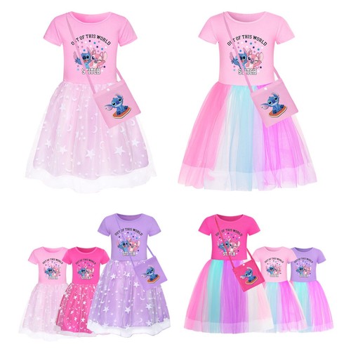 Girls stitch angel dress - stitch,